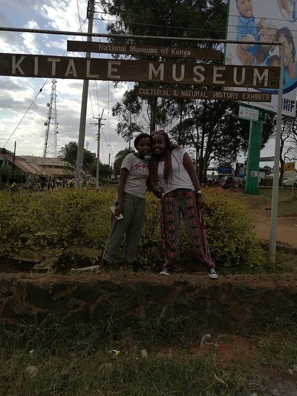 At Kitale Museum with Nduta in Kitale, Kenya