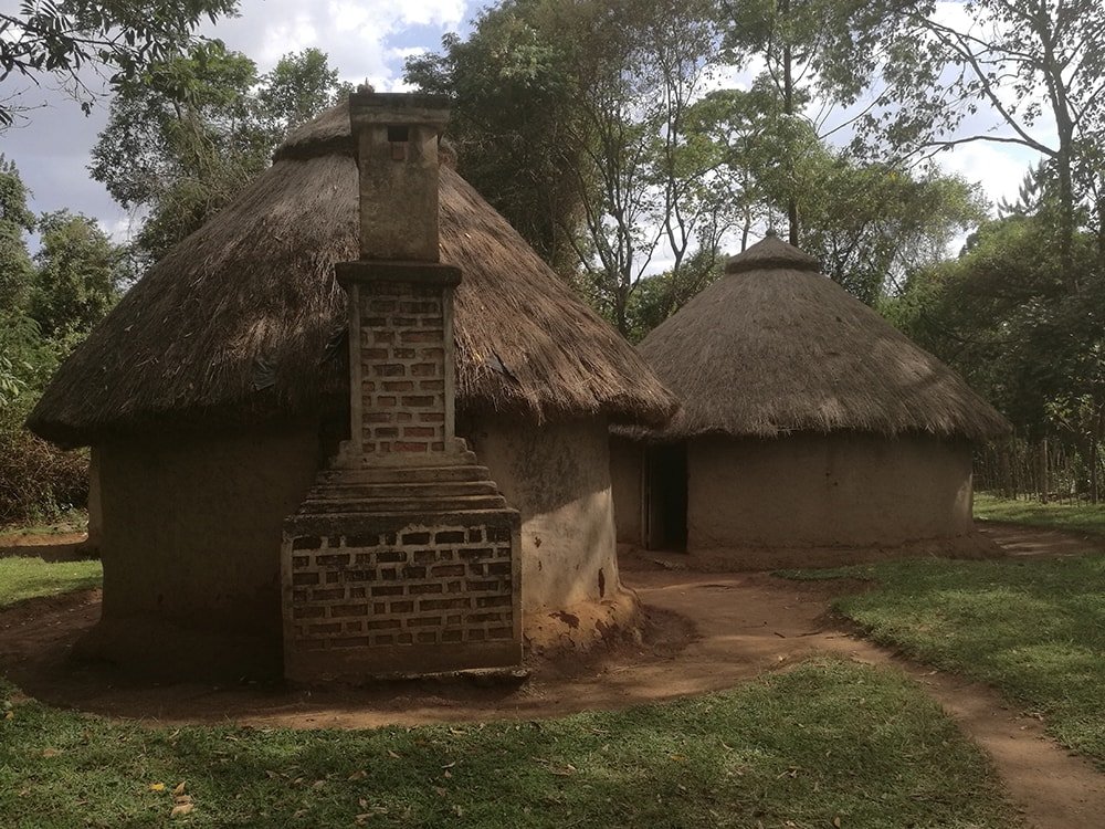 Traditional home on display at the Kitale Museum in Kitale, Kenya