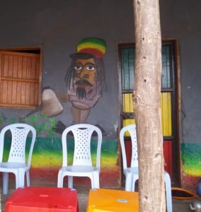Rastafarian art all over Shashamane, Ethiopia