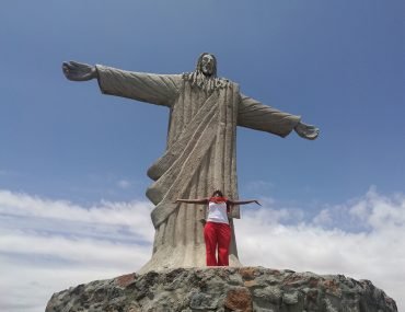 I was so happy to get a close up with Christ the Redeemer statue in Lodwar, Turkana, Kenya